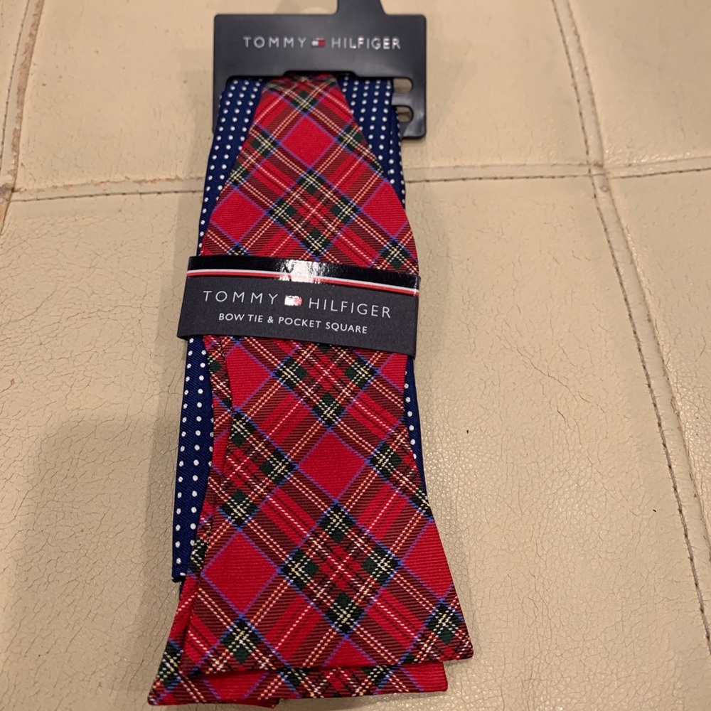 Bow tie and pocket square